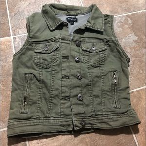 Navy green jean jacket